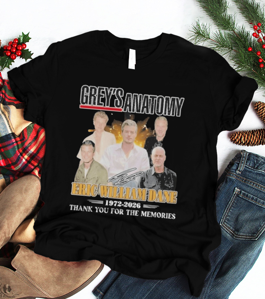 Eric William Dane Grey's Anatomy Thank You For The Memories T-Shirt