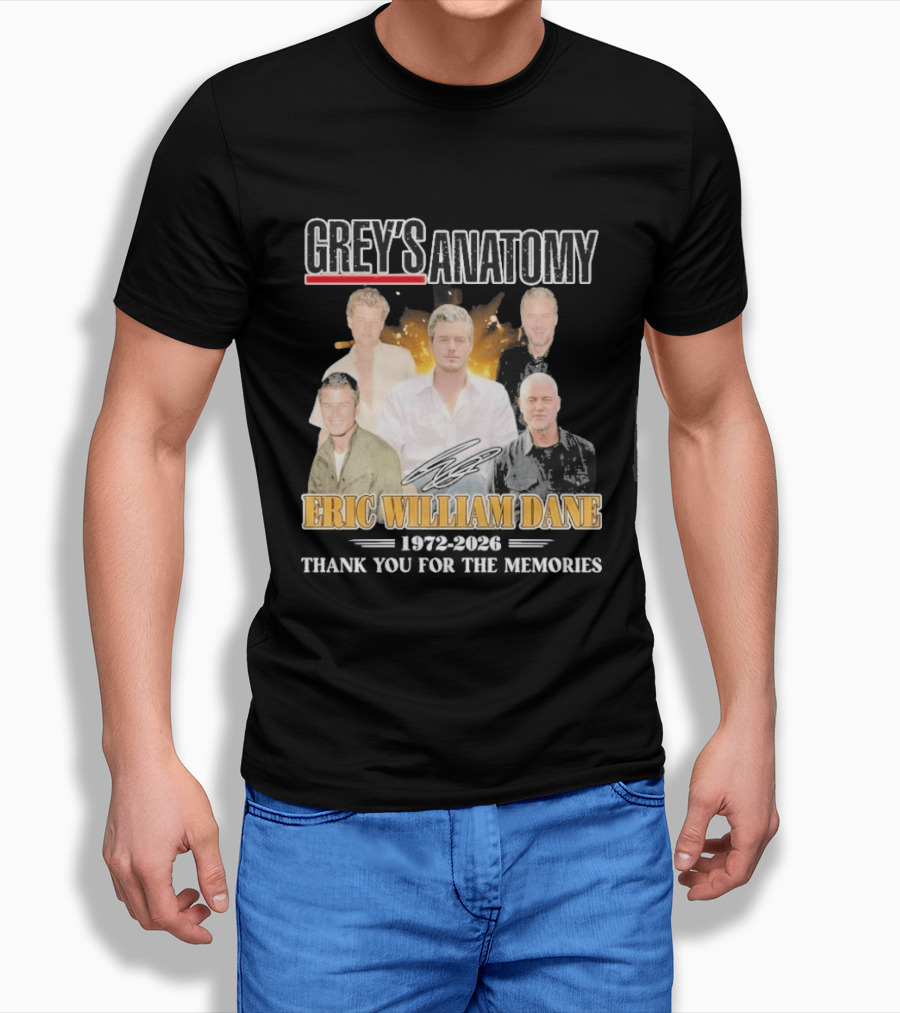 Eric William Dane Grey's Anatomy Thank You For The Memories T-Shirt