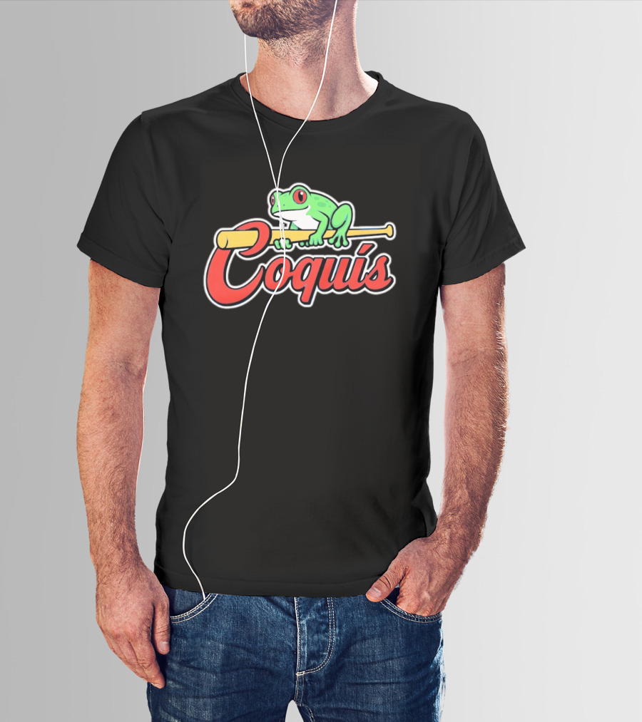 St Louis Cardinals Coquis Frog Baseball Bat Puerto Rico T-Shirt