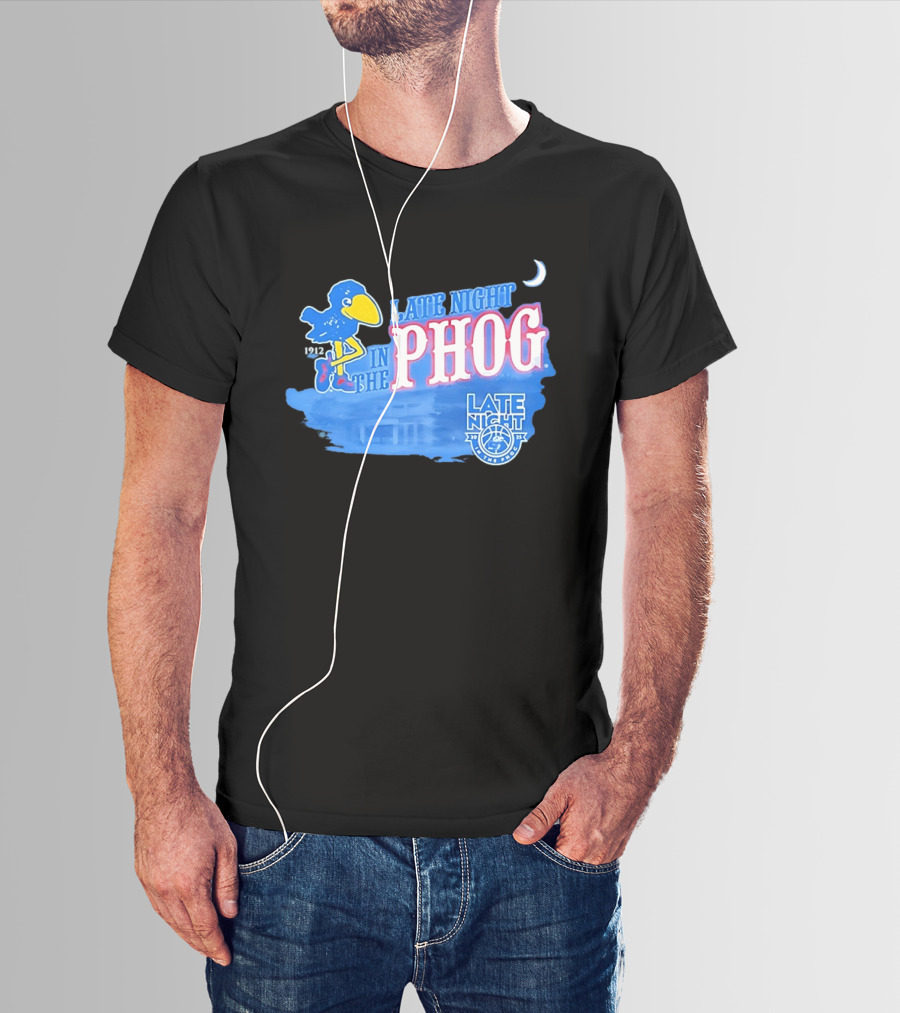 Late Night In The Phog Kansas Jayhawks Since 1912 Basketball Tradition T-Shirt
