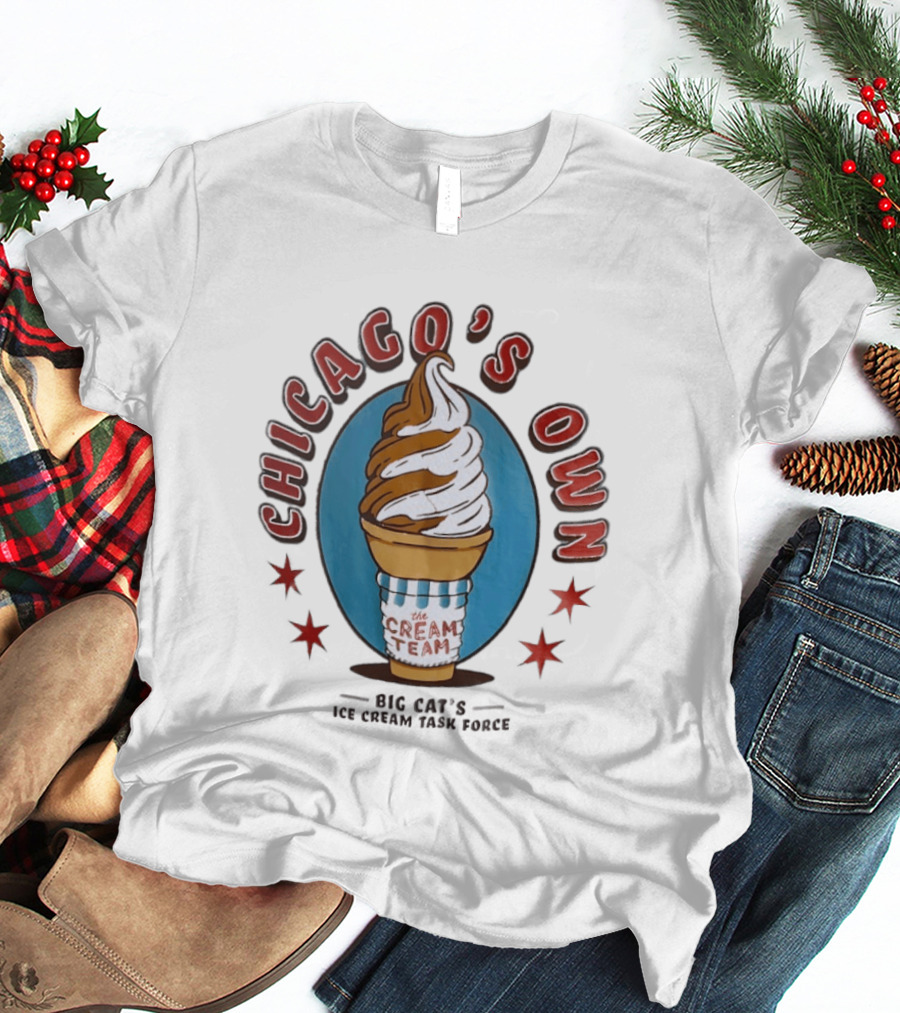 Chicago's Own The Cream Team Big Cat's Ice Cream Task Force T-Shirt