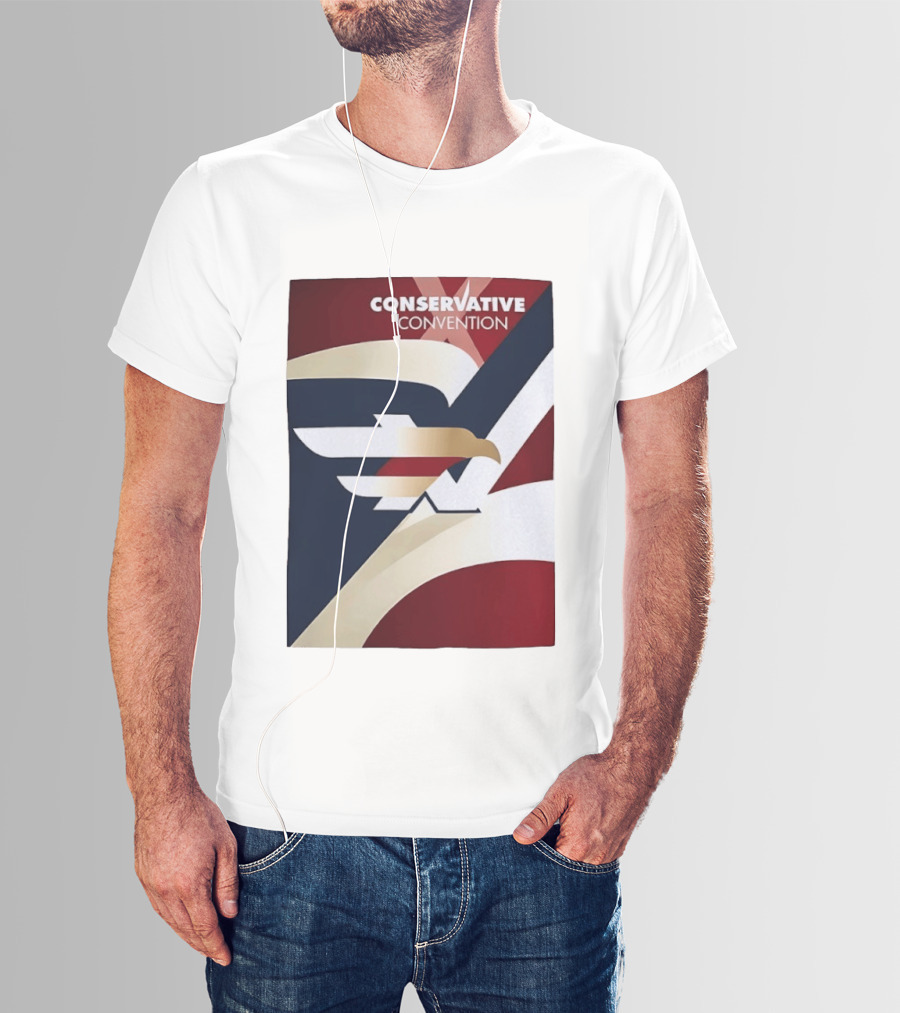 CONSERVATIVE CONVENTION Eagle American Flag T-Shirt