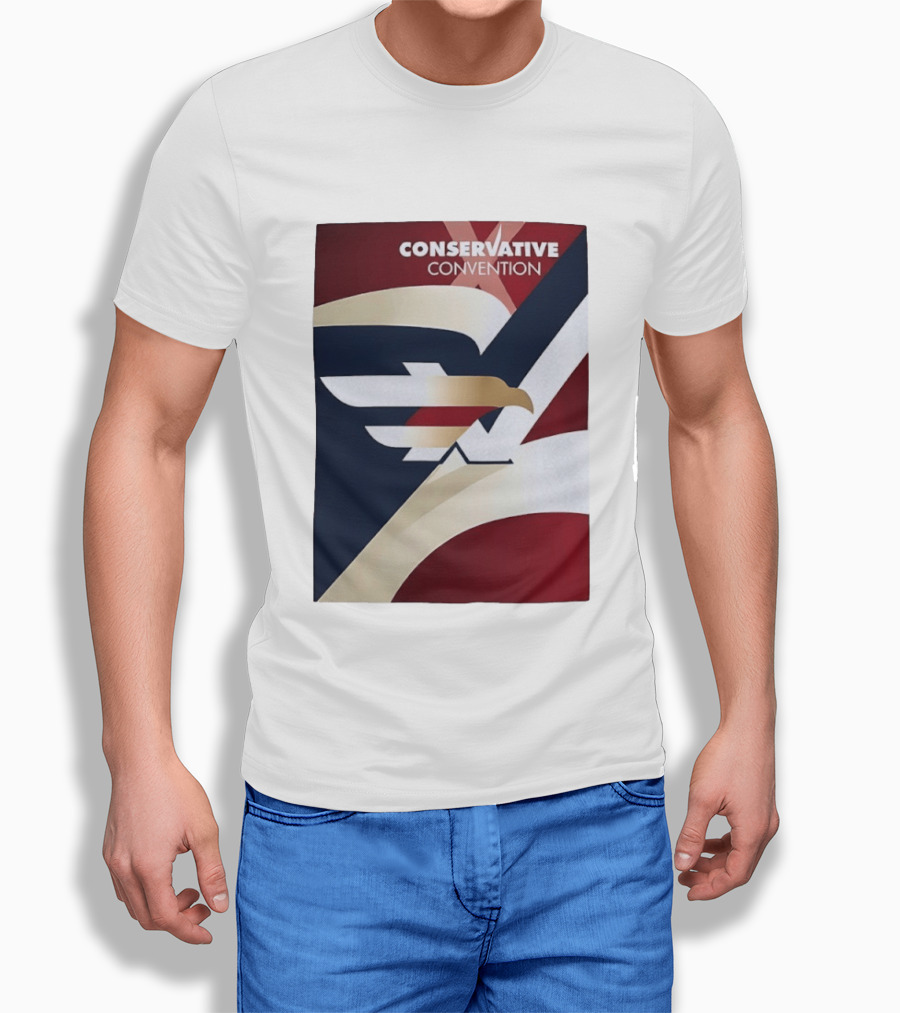 CONSERVATIVE CONVENTION Eagle American Flag T-Shirt