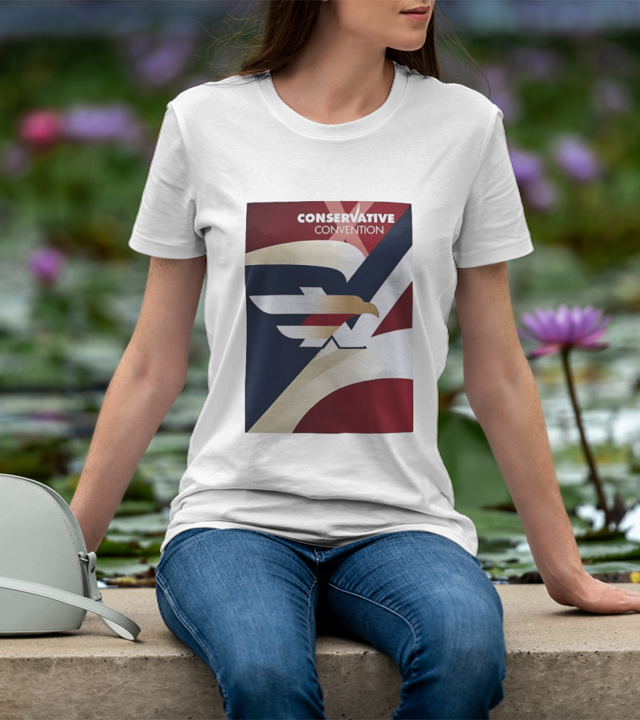 CONSERVATIVE CONVENTION Eagle American Flag T-Shirt