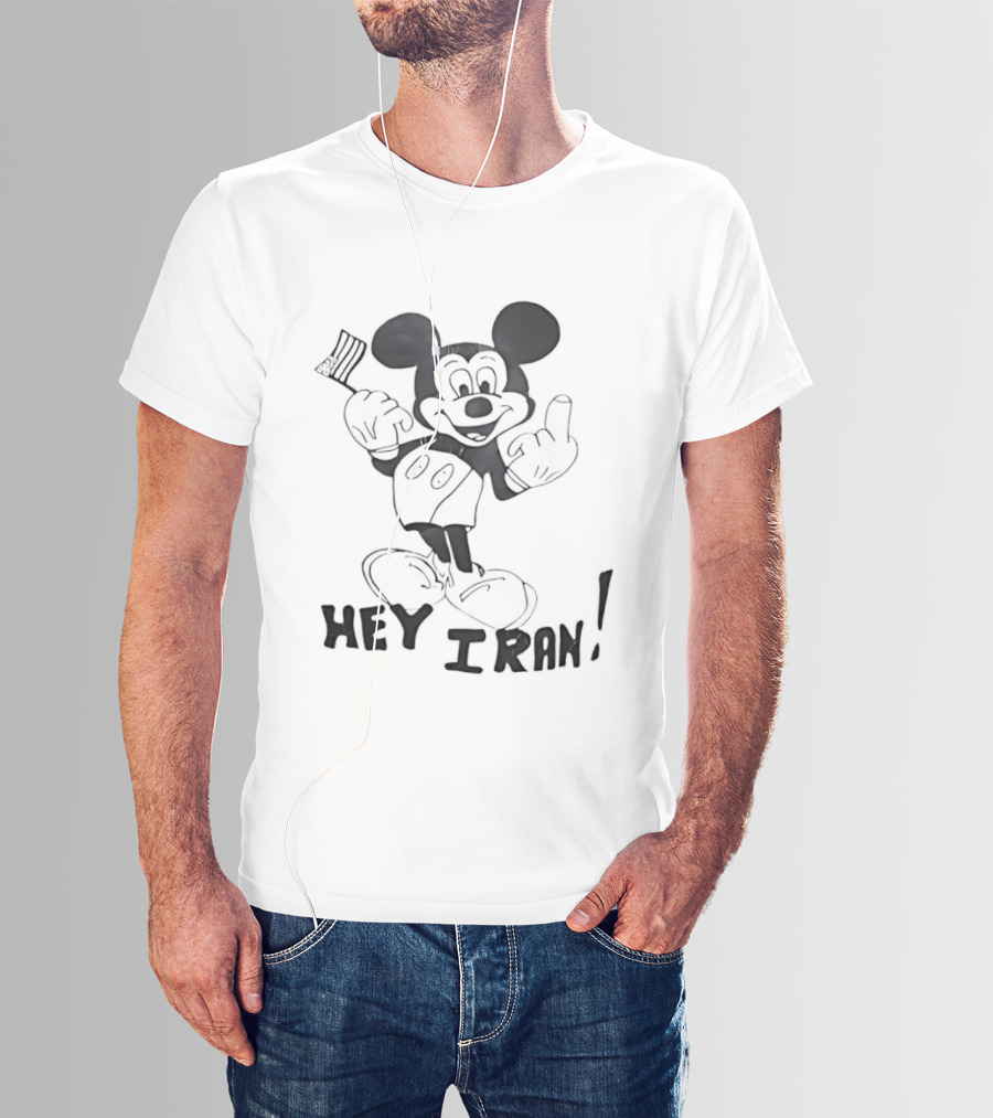 Hey Iran Mickey Mouse T-Shirt