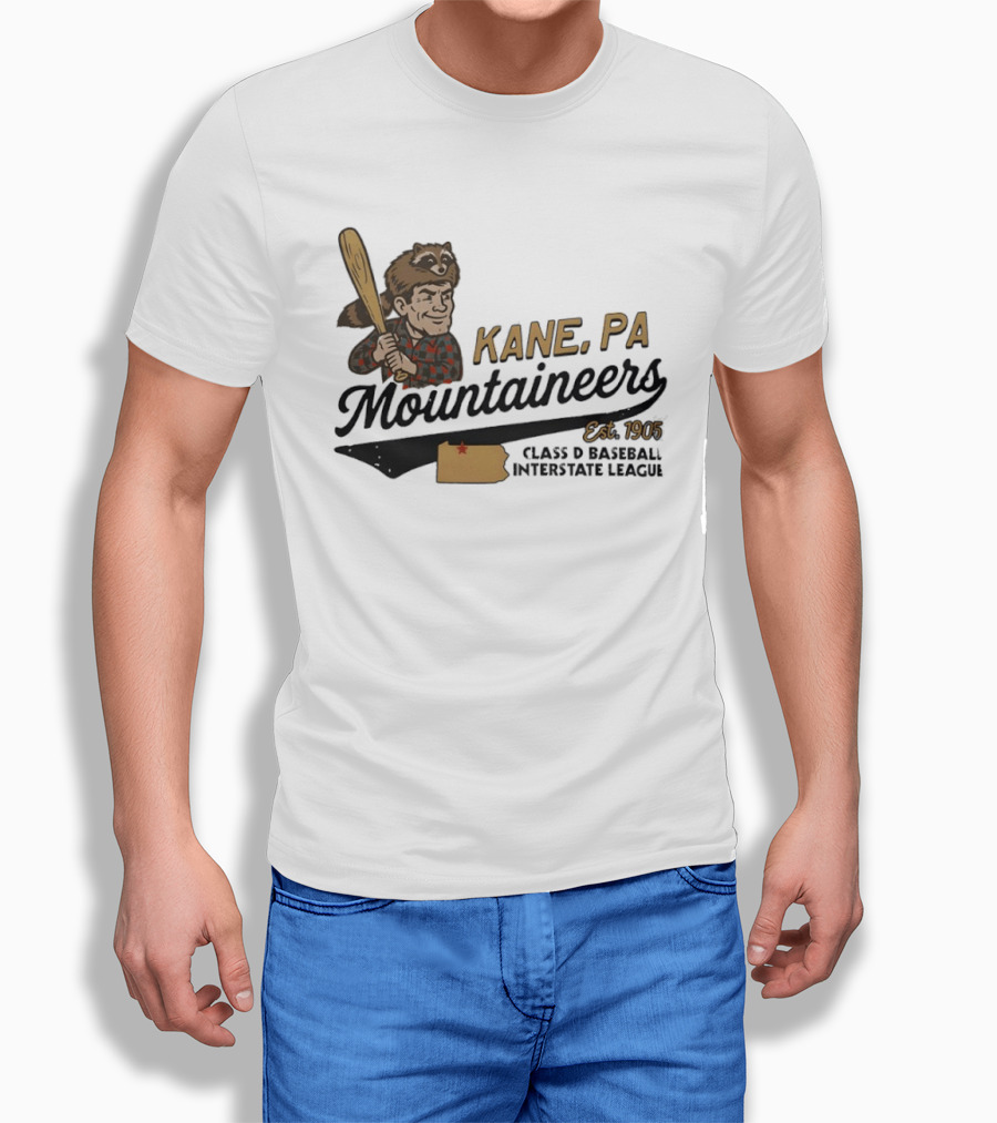Kane Mountaineers Kane PA Est 1905 Class D Baseball Interstate League T-Shirt