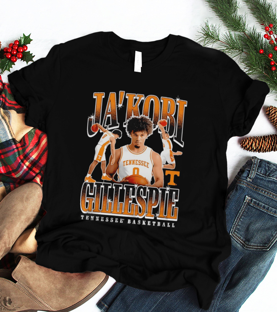 Ja'Kobi Gillespie Slam Dunk Tennessee Volunteers Basketball 0 T-Shirt