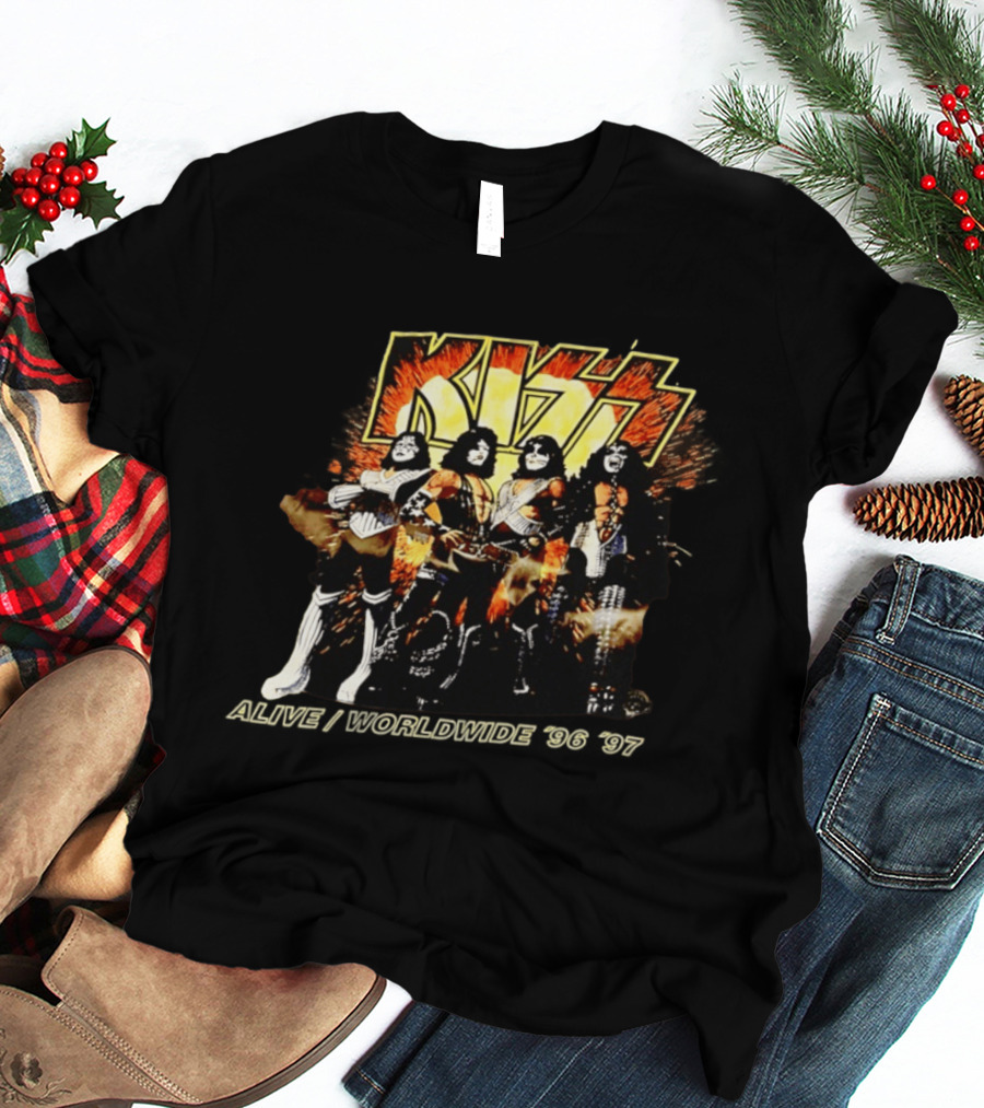Kiss Alive Worldwide 1996 Tour Birmingham AL USA T-Shirt