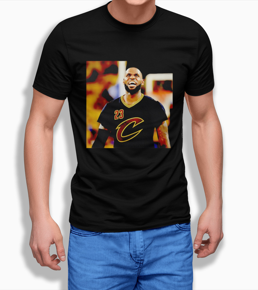 LeBron James Cleveland Cavaliers 23 Iconic Basketball Image T-Shirt