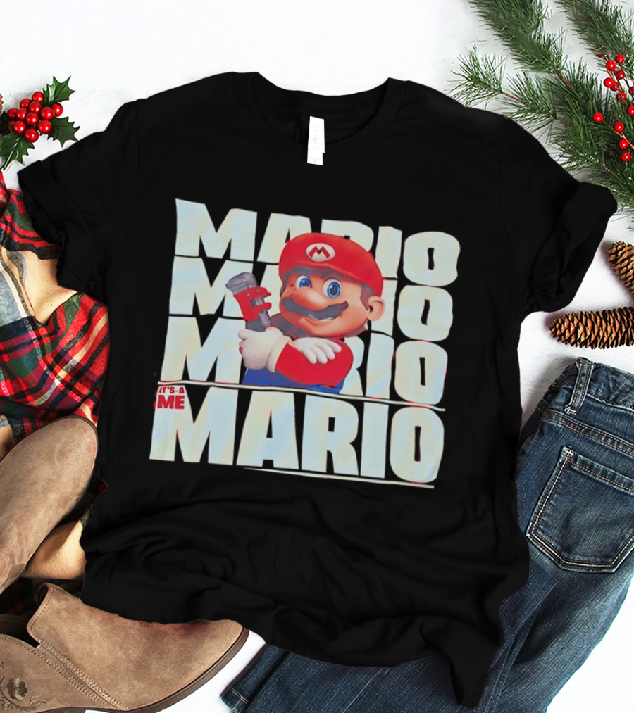 Mario Bros Red Movie It's A Me T-Shirt