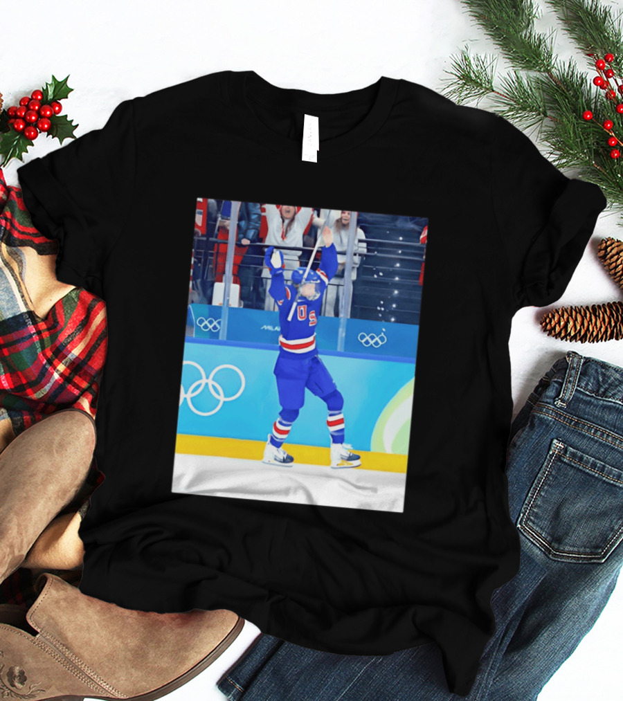 Megan Keller USA Women's Ice Hockey 2026 Olympics Celebration T-Shirt
