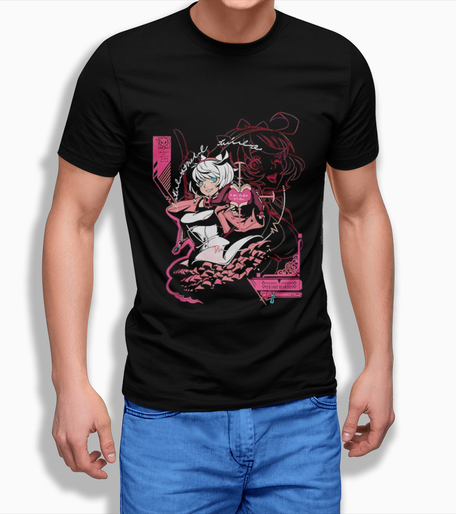 Elphelt Valentine Guilty Strive Eighty Sixed Valentines Day Gaming Character Floral T-Shirt
