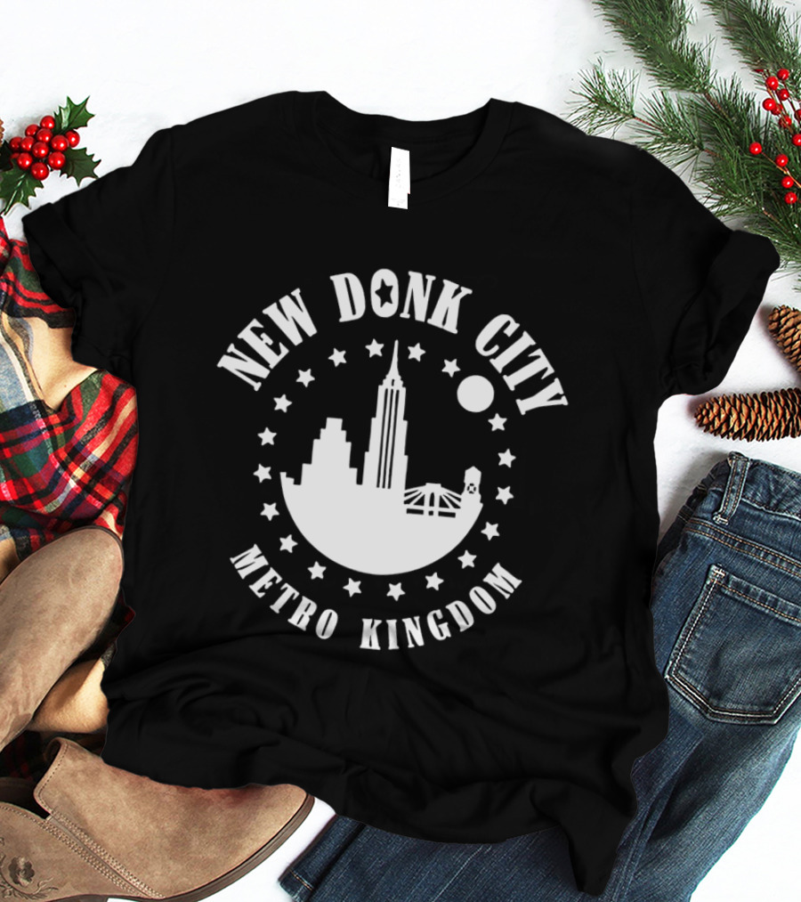 New Donk City Metro Kingdom Skyline And Stars T-Shirt