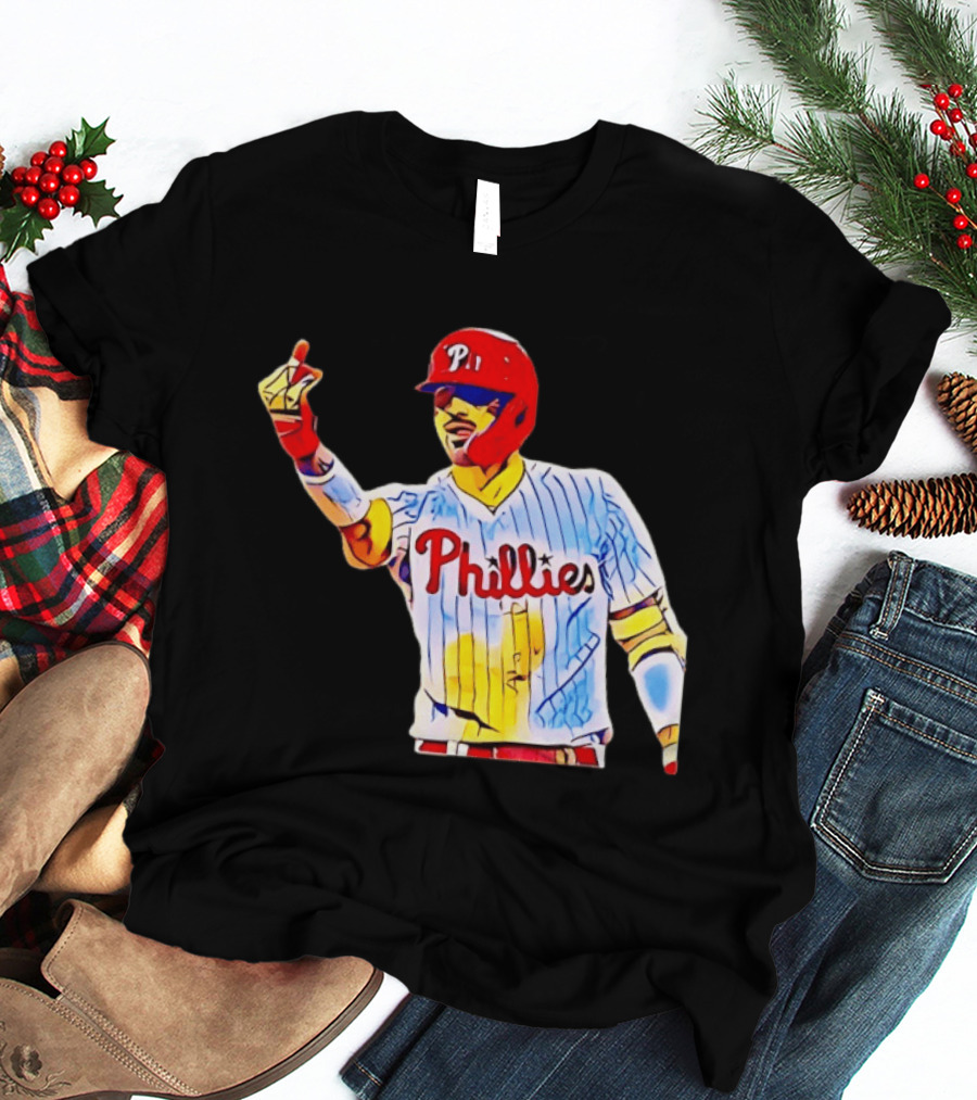 Philadelphia Phillies Nick Castellanos Gesture Baseball Moment T-Shirt