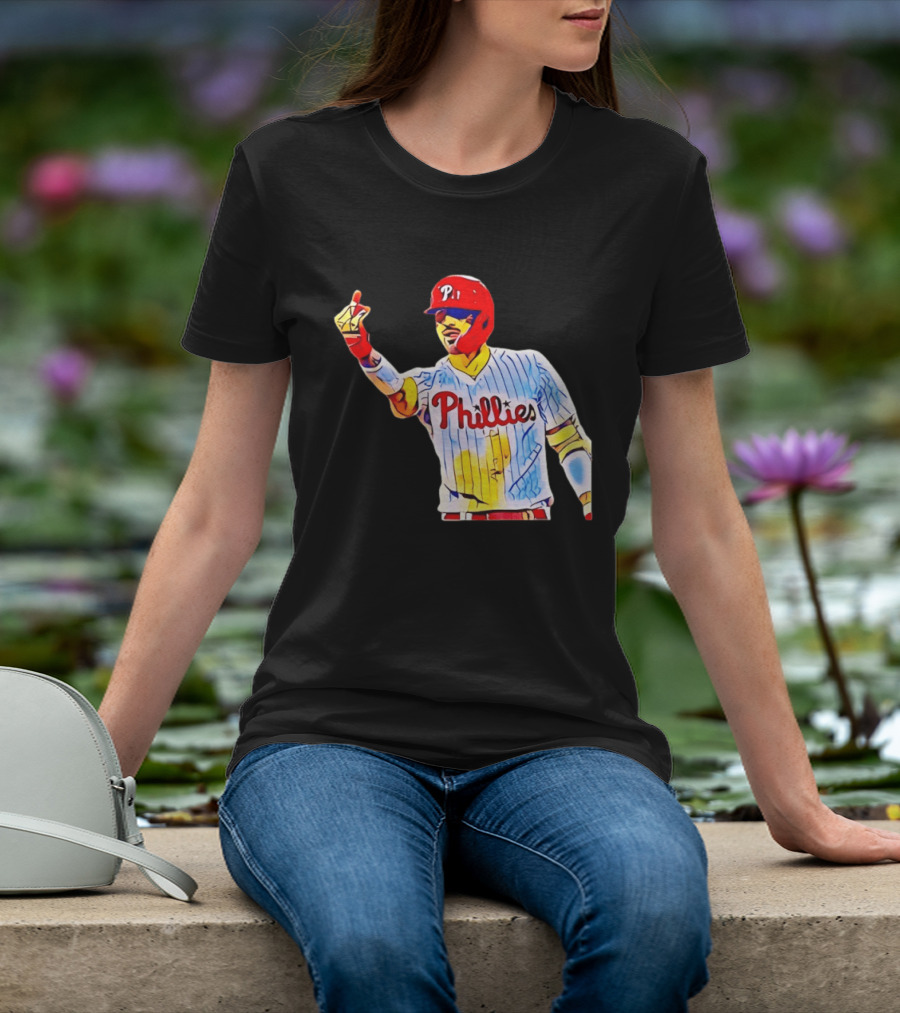 Philadelphia Phillies Nick Castellanos Gesture Baseball Moment T-Shirt