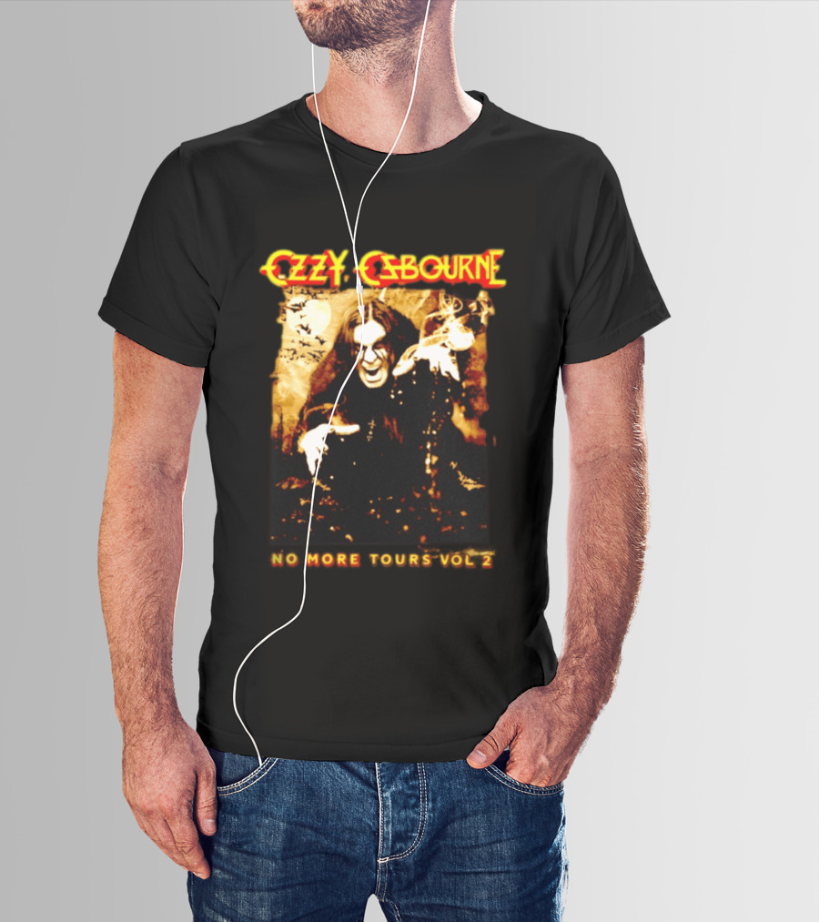 Ozzy Osbourne No More Tours Vol 2 Bats Full Moon Smoke Halloween T-Shirt