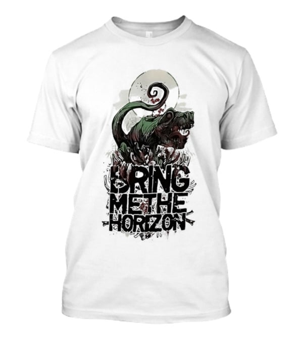 Dinosaur Bring Me The Horizon Spiral Tail T-Shirt