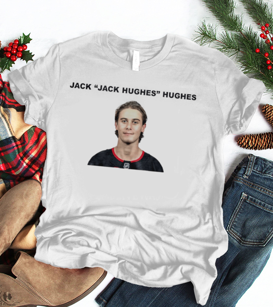 Jack Jack Hughes Hughes NHL Player T-Shirt