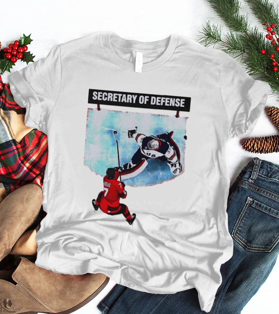 Secretary Of Defense USA Hockey Goalie Epic Save Faceoff T-Shirt