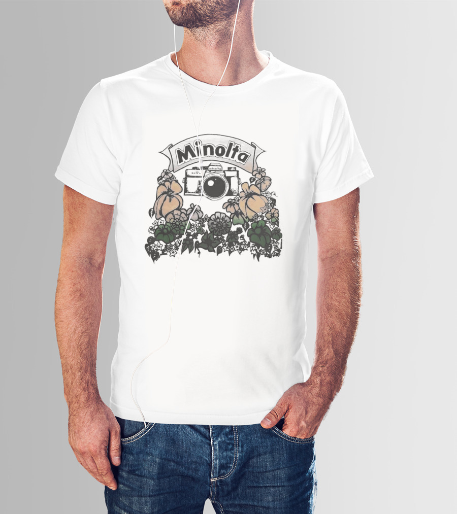 Minolta X700 Vintage Camera Floral Aesthetic T-Shirt