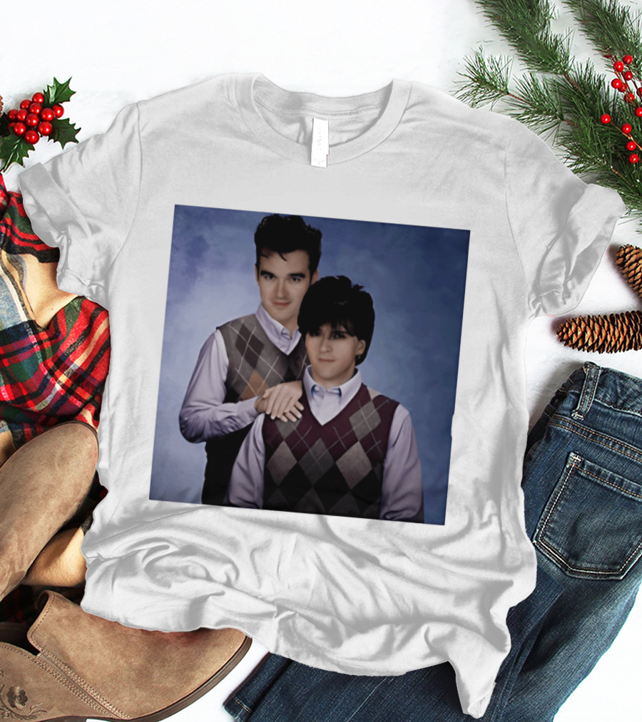 Morrissey Moz Johnny Marr Argyle Sweater Step Brothers T-Shirt