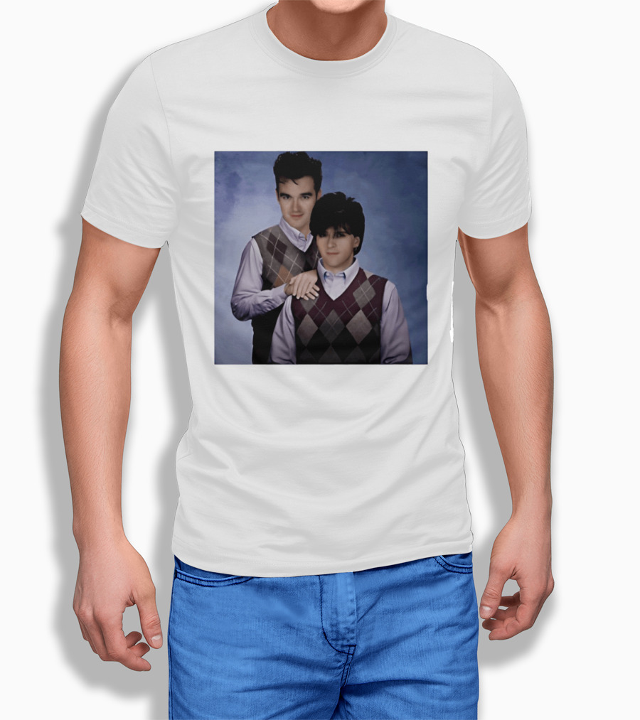 Morrissey Moz Johnny Marr Argyle Sweater Step Brothers T-Shirt