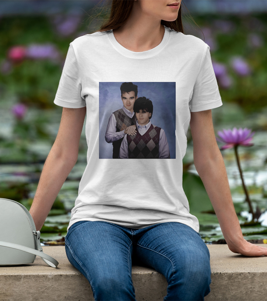 Morrissey Moz Johnny Marr Argyle Sweater Step Brothers T-Shirt