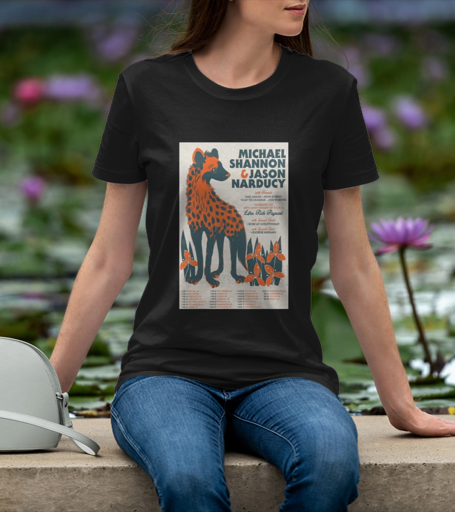 Michael Shannon Jason Narducy Friends Lifes Rich Pageant Tour 40th Anniversary Featuring Bobcat Goldthwait Eugene Mirman T-Shirt