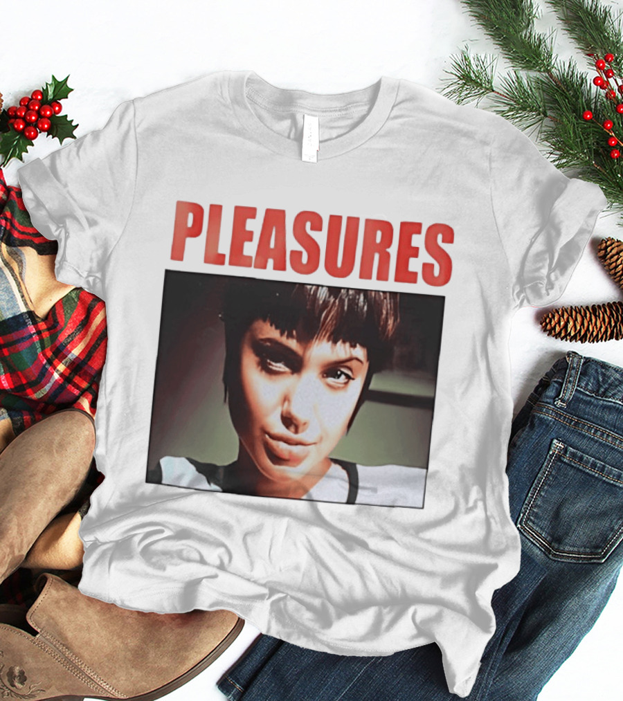 Pleasures Angelina Jolie Bold Typography Fashion T-Shirt