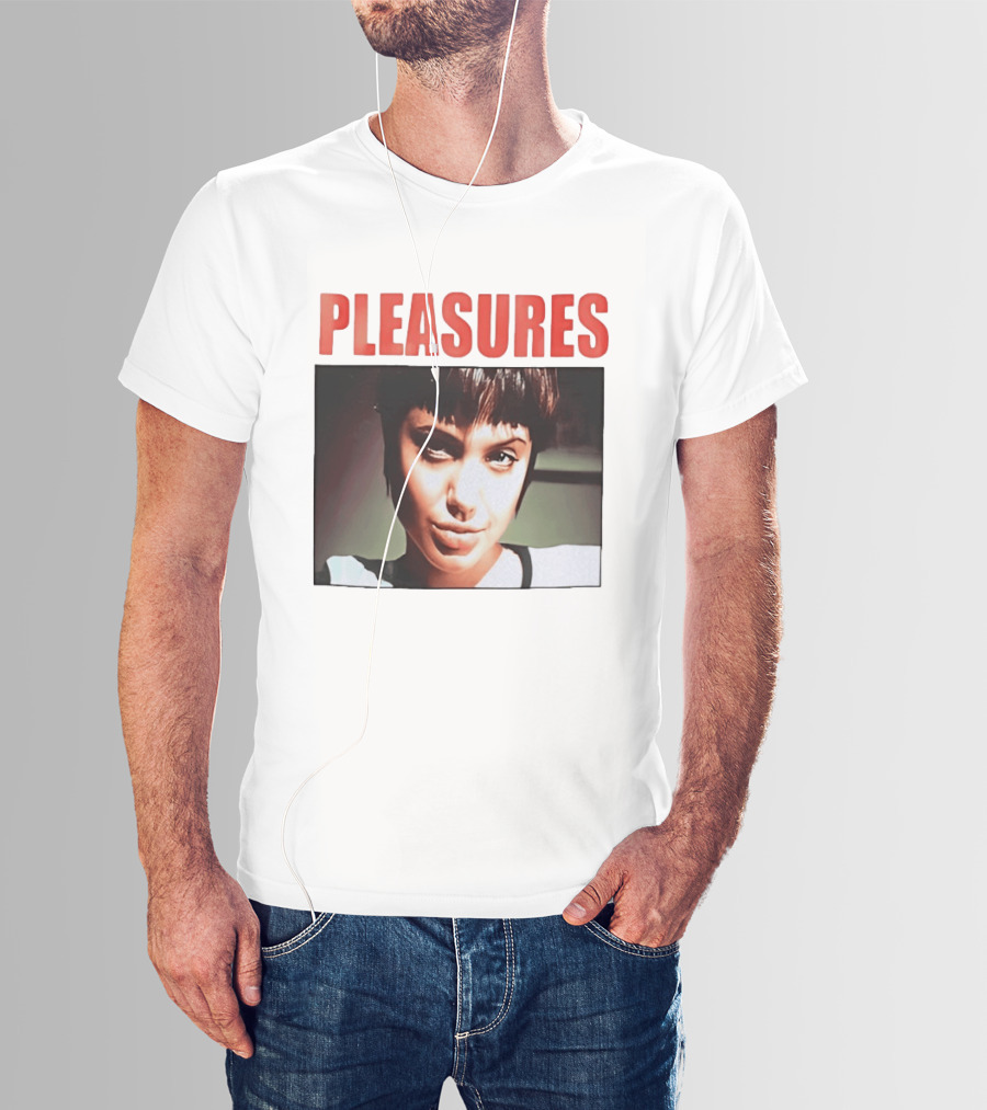 Pleasures Angelina Jolie Bold Typography Fashion T-Shirt