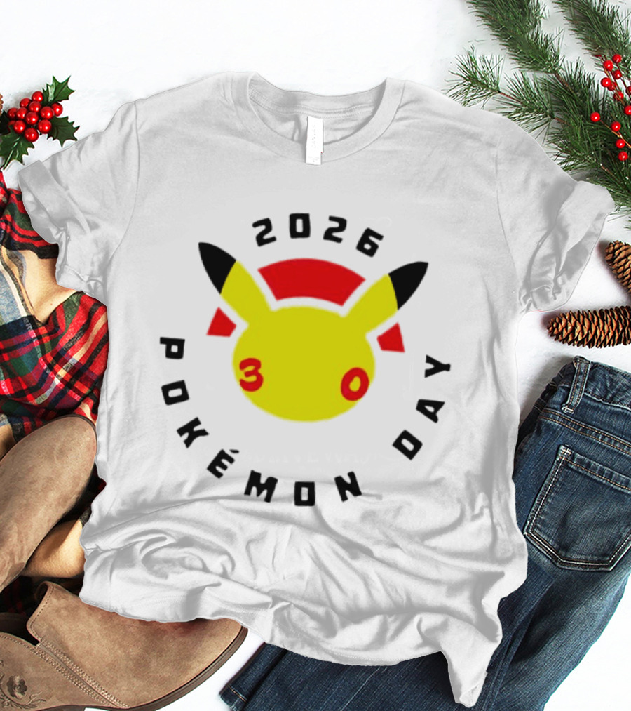 2026 Pokémon Day 30th Anniversary Pikachu T-Shirt