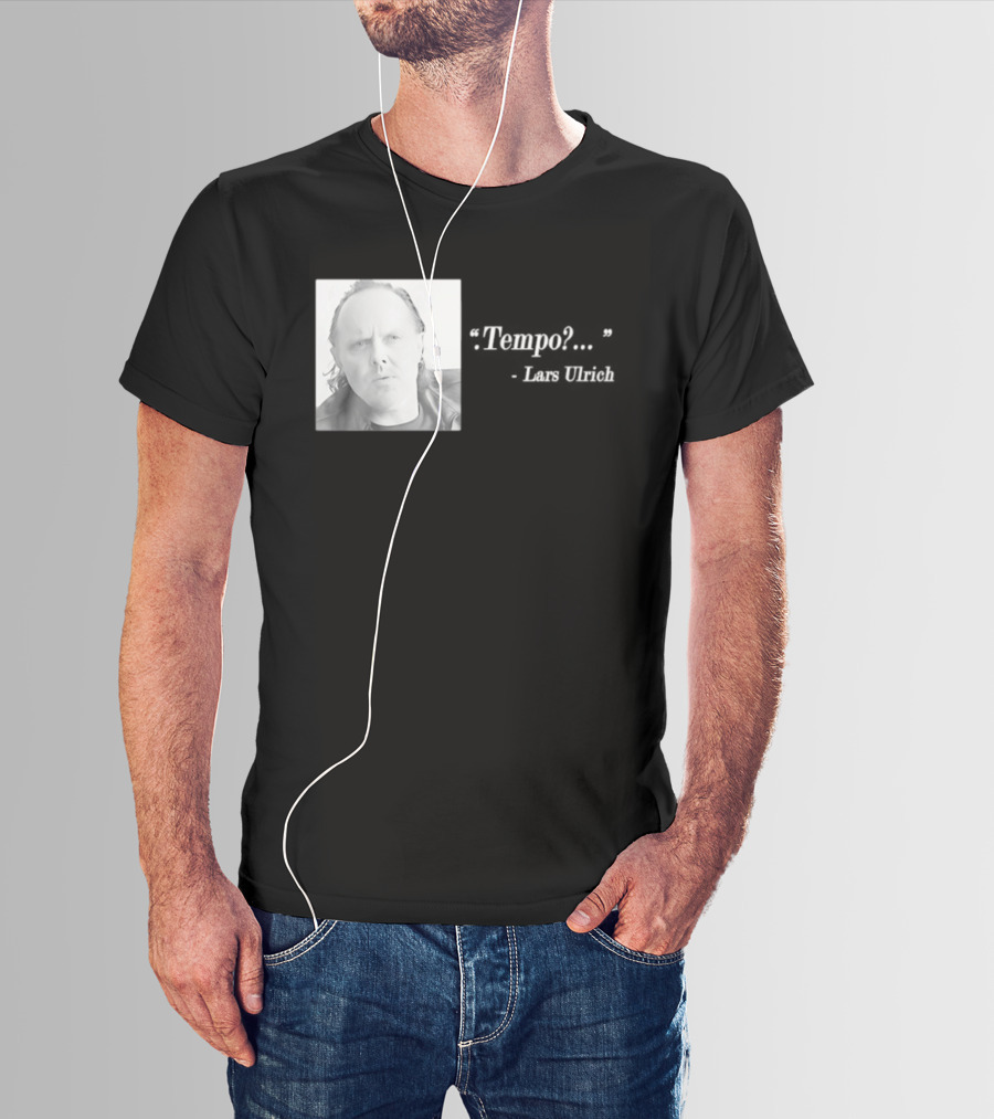 Lars Ulrich Tempo Vintage Style Photo T-Shirt