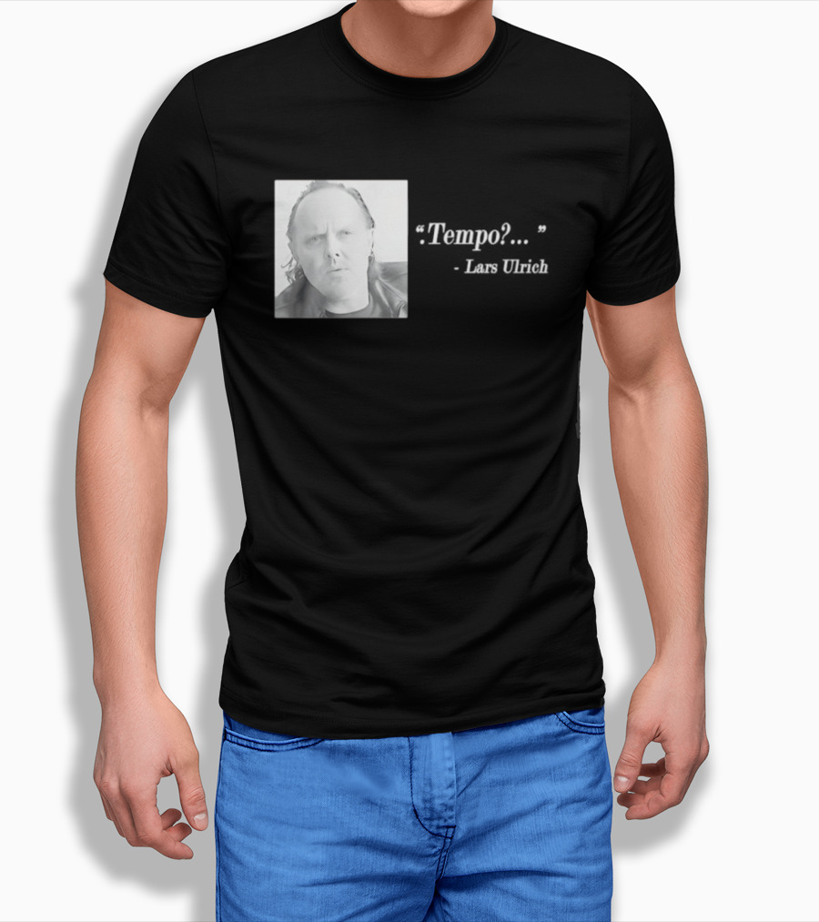 Lars Ulrich Tempo Vintage Style Photo T-Shirt
