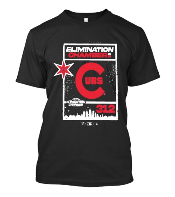 WWE Elimination Chamber 2026 Chicago Cubs Crossover Event T-Shirt
