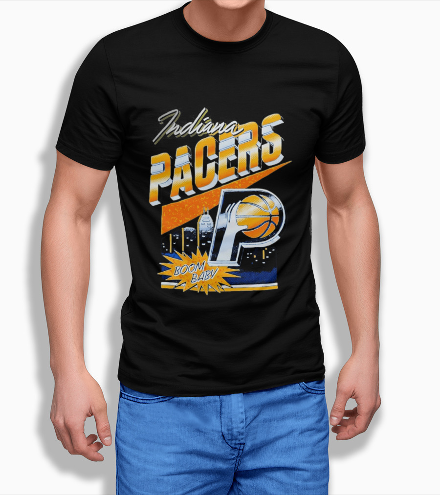 Indiana Pacers Boom Baby Basketball City T-Shirt