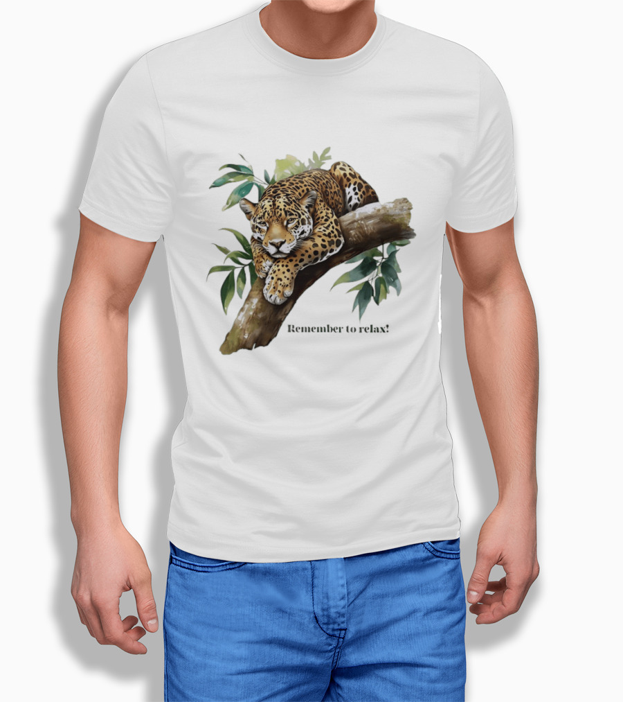 Jaguar Remember To Relax Nature Relaxation Wildlife T-Shirt