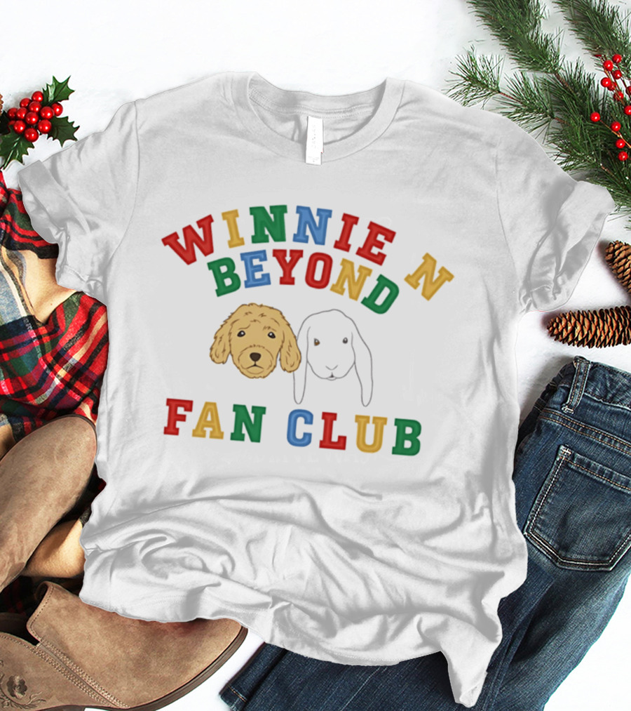 Winnie And Beyond Fan Club Colorful Dog Faces T-Shirt