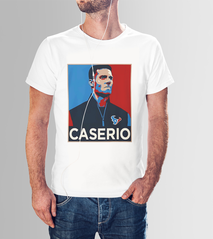 Caserio Houston Texans Bold Red Blue T-Shirt