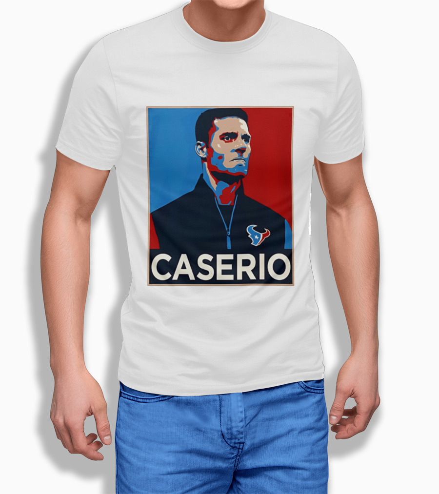 Caserio Houston Texans Bold Red Blue T-Shirt