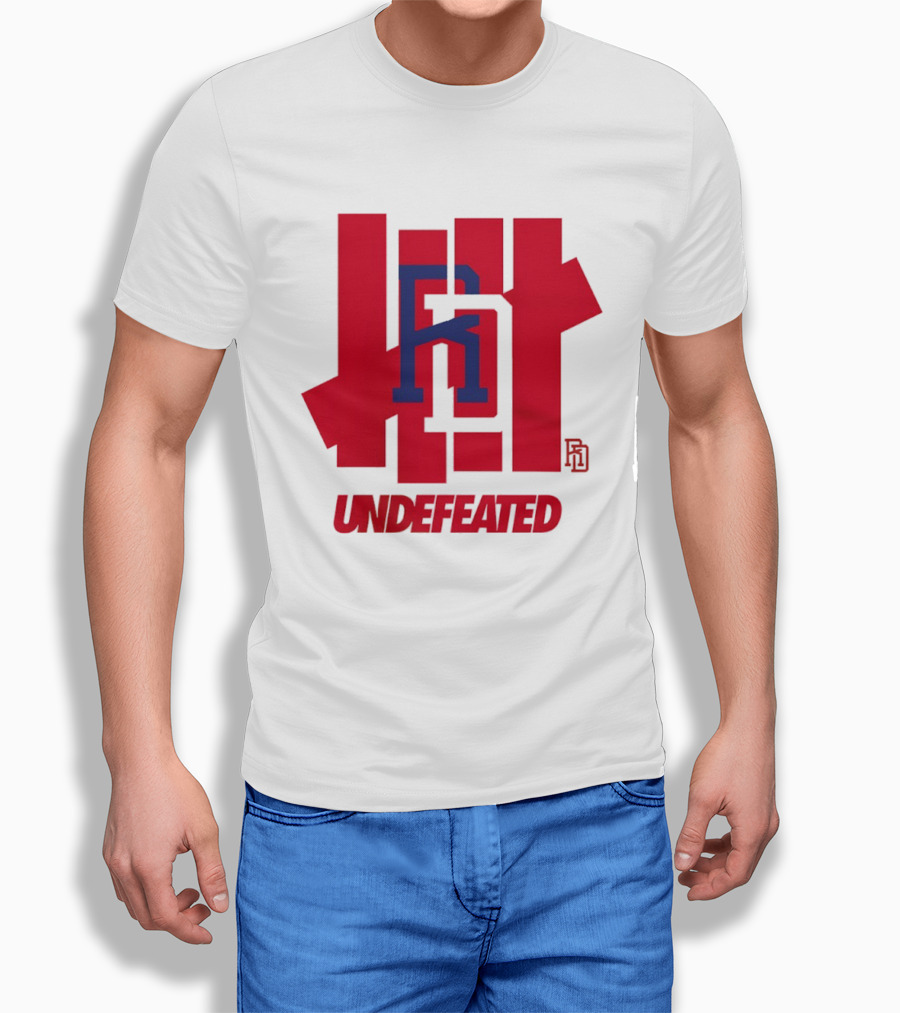 Dominican Republic Baseball RD Undefeated Red Blue T-Shirt