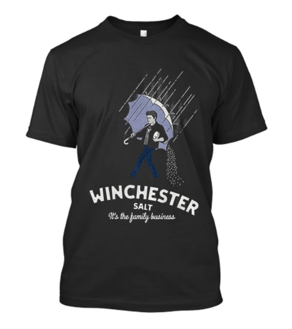 Winchester Salt It's The Family Business Umbrella Rain Scene T-Shirt