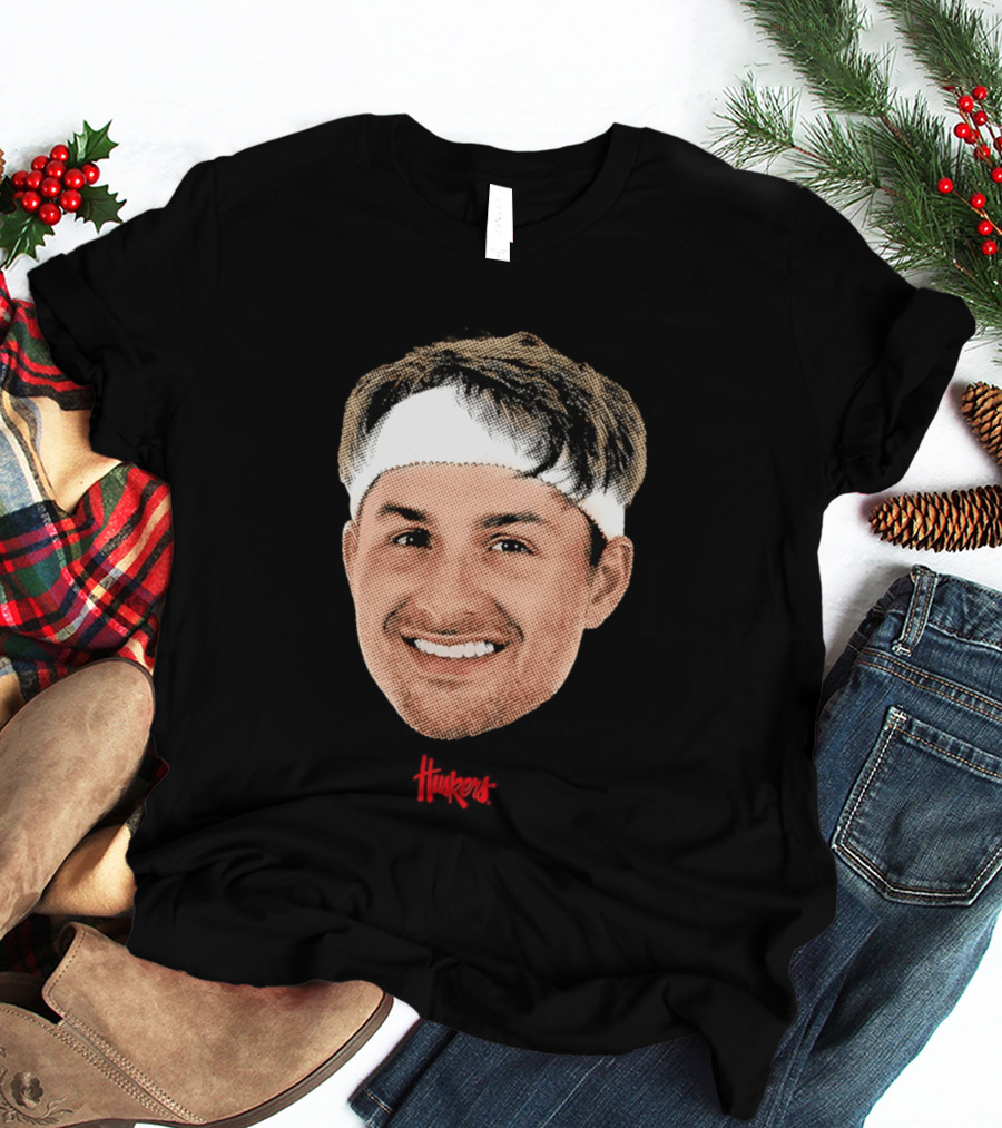 Samuel Hoiberg Nebraska Cornhuskers Big Head Unisex Basketball Fan T-Shirt