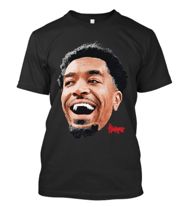 Jamarques Lawrence Nebraska Cornhuskers Player Big Head Huskers T-Shirt