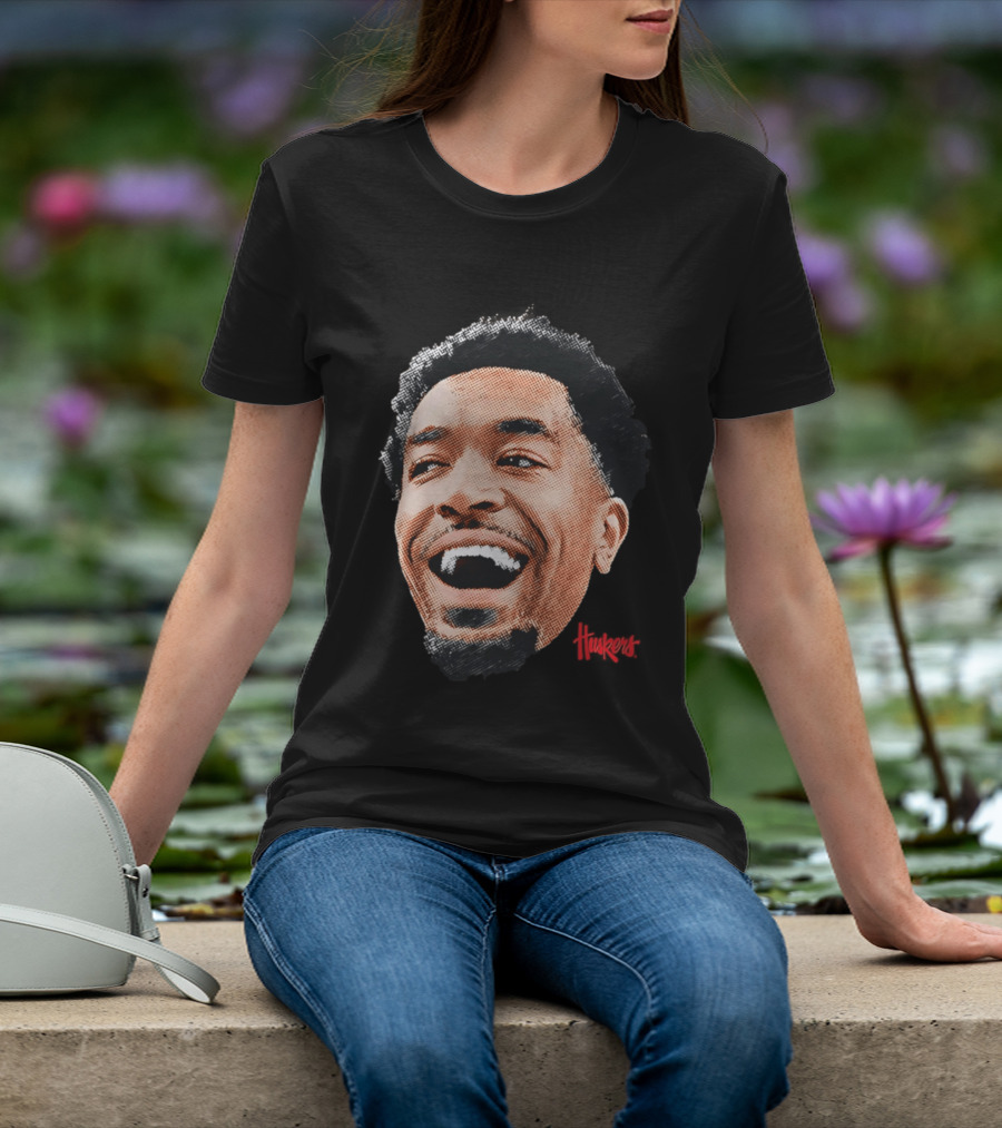 Jamarques Lawrence Nebraska Cornhuskers Player Big Head Huskers T-Shirt