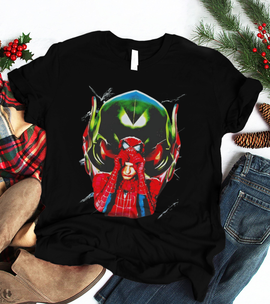 Spiderman Green Goblin Mask T-Shirt