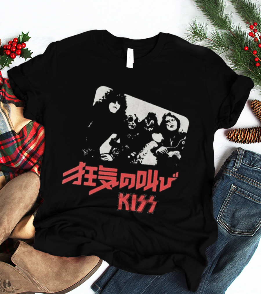 Kiss Shout It Out Loud Japan Cover Band Members T-Shirt
