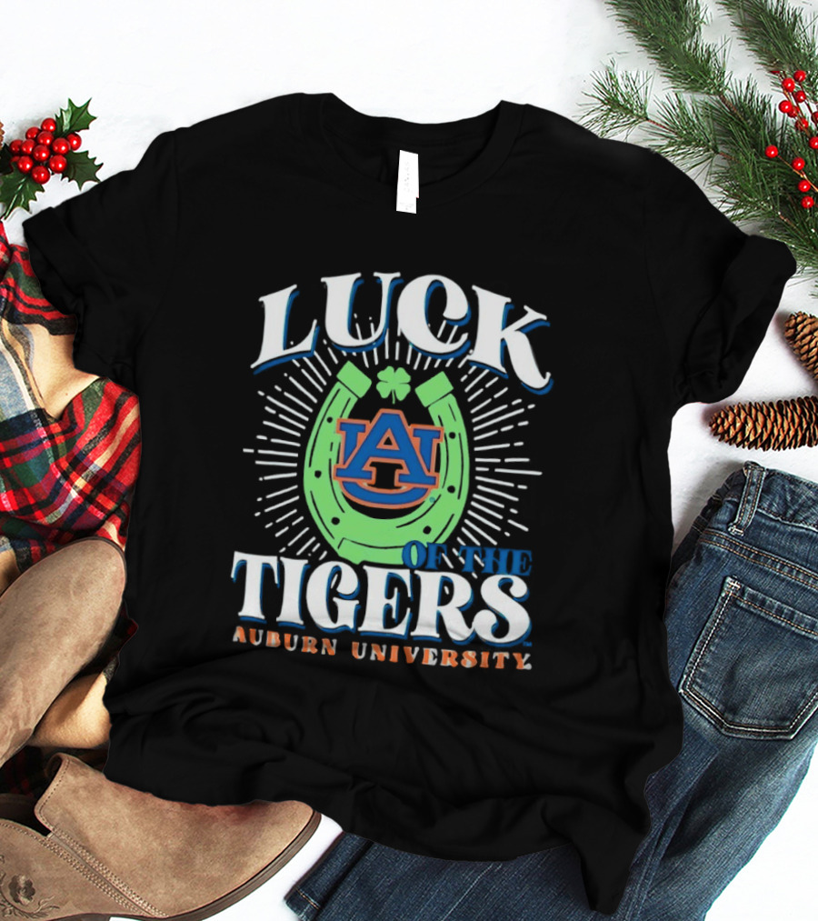 Luck On The Auburn Tigers Auburn University T-Shirt
