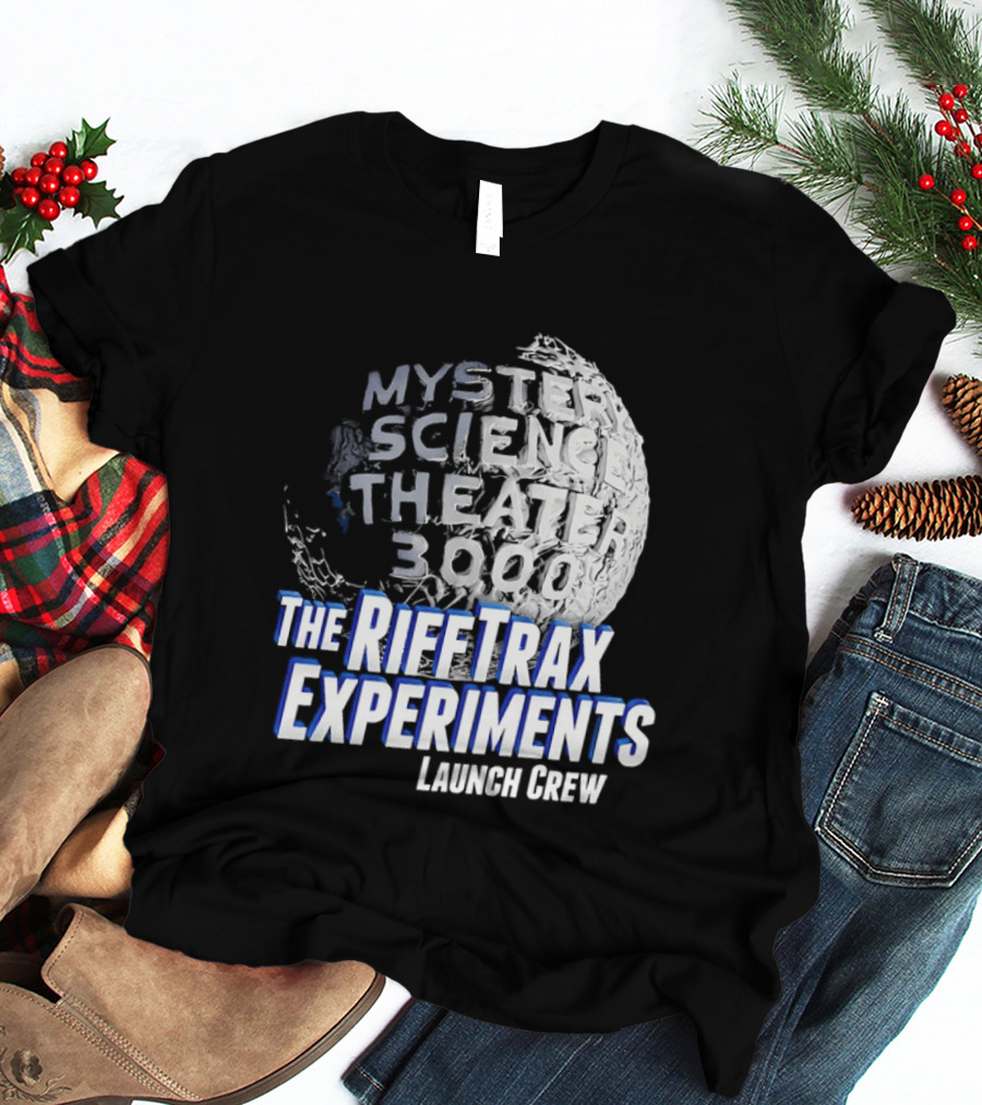 Mystery Science Theater 3000 The Rifftrax Experiments Launch Crew T-Shirt