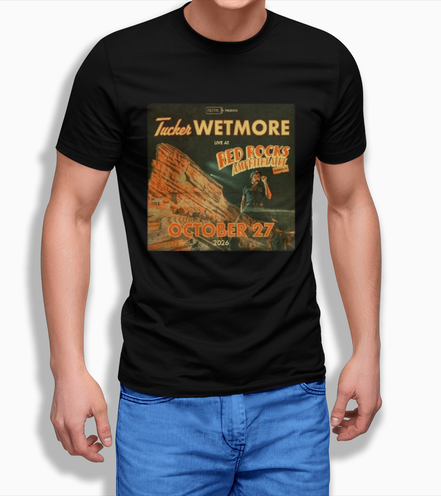 Tucker Wetmore Live At Red Rocks Amphitheatre Morrison CO October 27 2026 T-Shirt