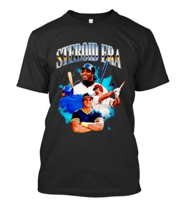 Barry Bonds Mark McGwire Jose Canseco Steroid Era Baseball Legends T-Shirt